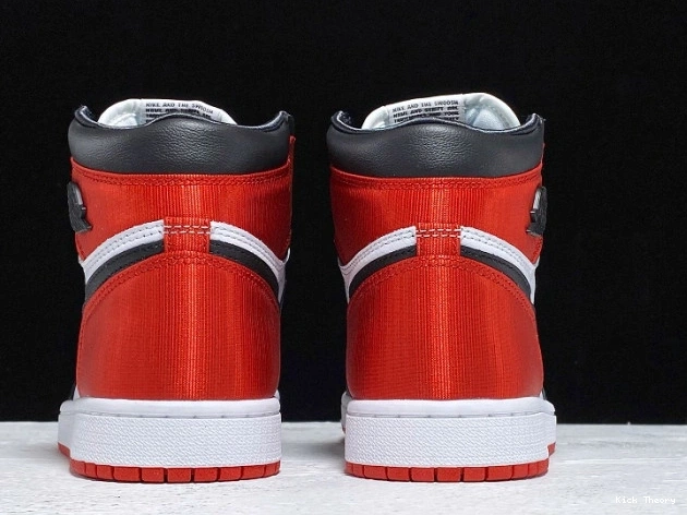 Kick Theory Satin Black Retro 1 Toe High Jordan Air CD0461-016 0815